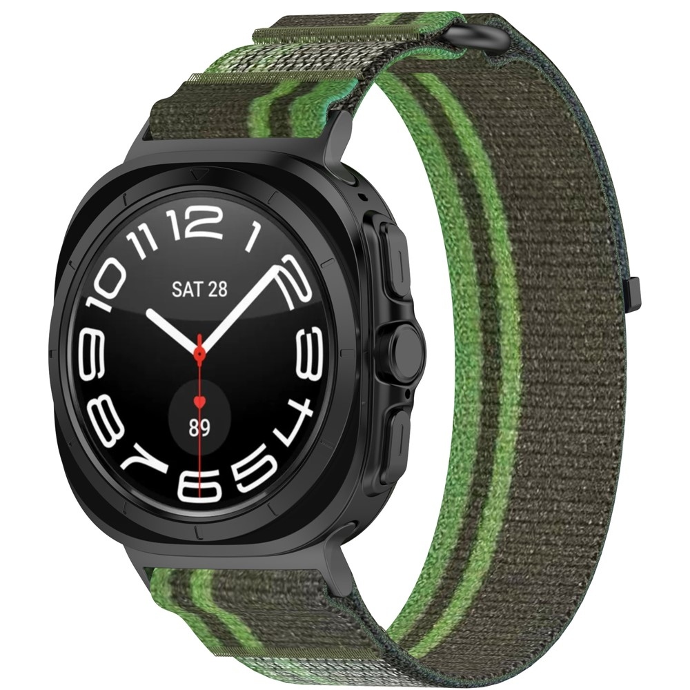 Fasten nylonový řemínek na Samsung Galaxy Watch Ultra (2025) 47mm - zelený