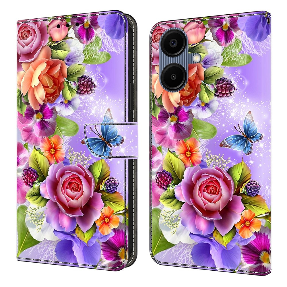 Smooth knížkové pouzdro na Samsung Galaxy A07 4G - barevné květiny