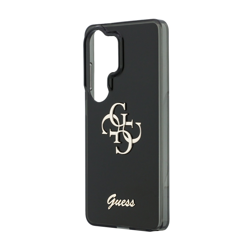 Guess IML 4G Script Metal Logo Zadní Kryt pro Samsung Galaxy 26 Ultra Black