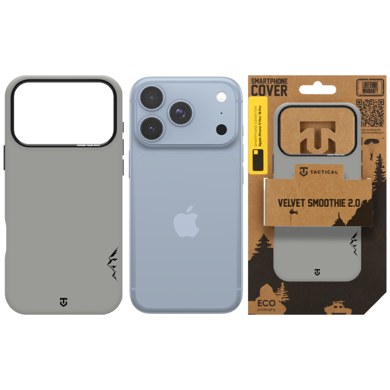 Tactical MagForce Velvet Smoothie 2.0 Kryt pro Apple iPhone 18 Pro/17 Pro Foggy