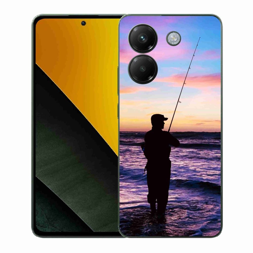 Gelový kryt mmCase na Xiaomi Poco M7 Pro 5G - rybaření 1