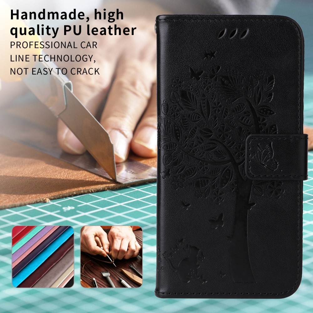 Trees knížkové pouzdro na Xiaomi Redmi A5 (171.7x77.8x8.3mm) - černé