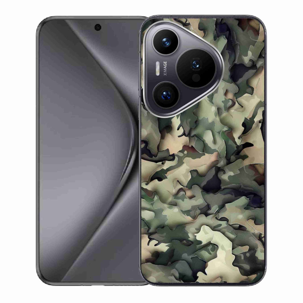 Gelový kryt mmCase na Huawei Pura 70 - maskáčový vzor 9