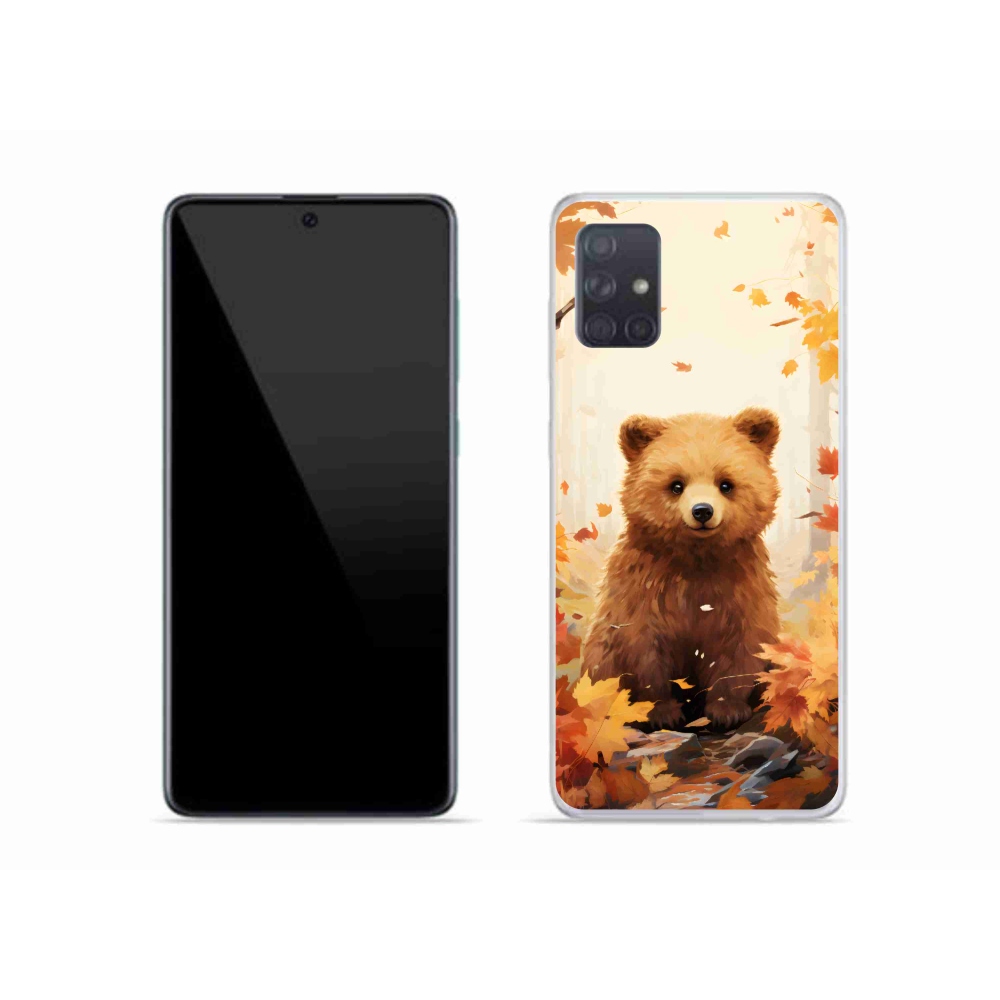 Gelový kryt mmCase na Samsung Galaxy A51 - medvěd v lese