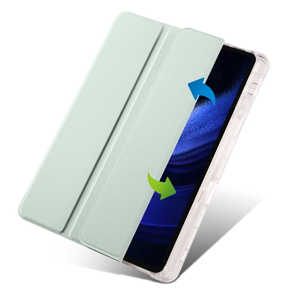 Polohovatelné pouzdro na Xiaomi Pad 6 - světlezelené