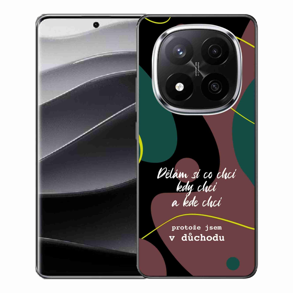 Gelový kryt mmCase na Xiaomi Redmi Note 14 Pro+ 5G - vtipný text 10 černé pozadí