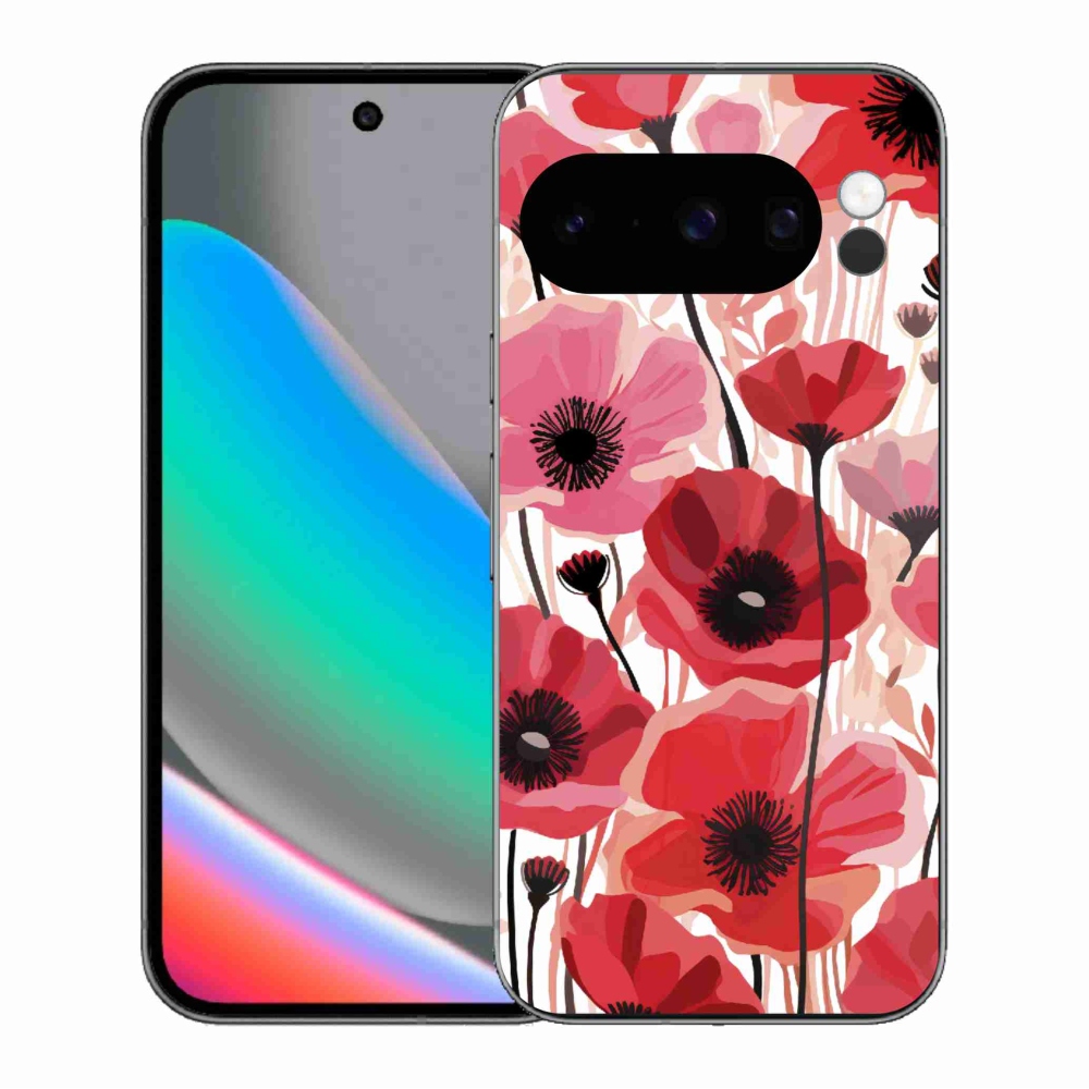 Gelový kryt mmCase na Google Pixel 10 Pro - vlčí mák 1