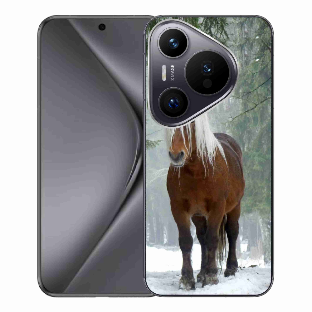 Gelový obal mmCase na Huawei Pura 70 Pro - kůň v lese