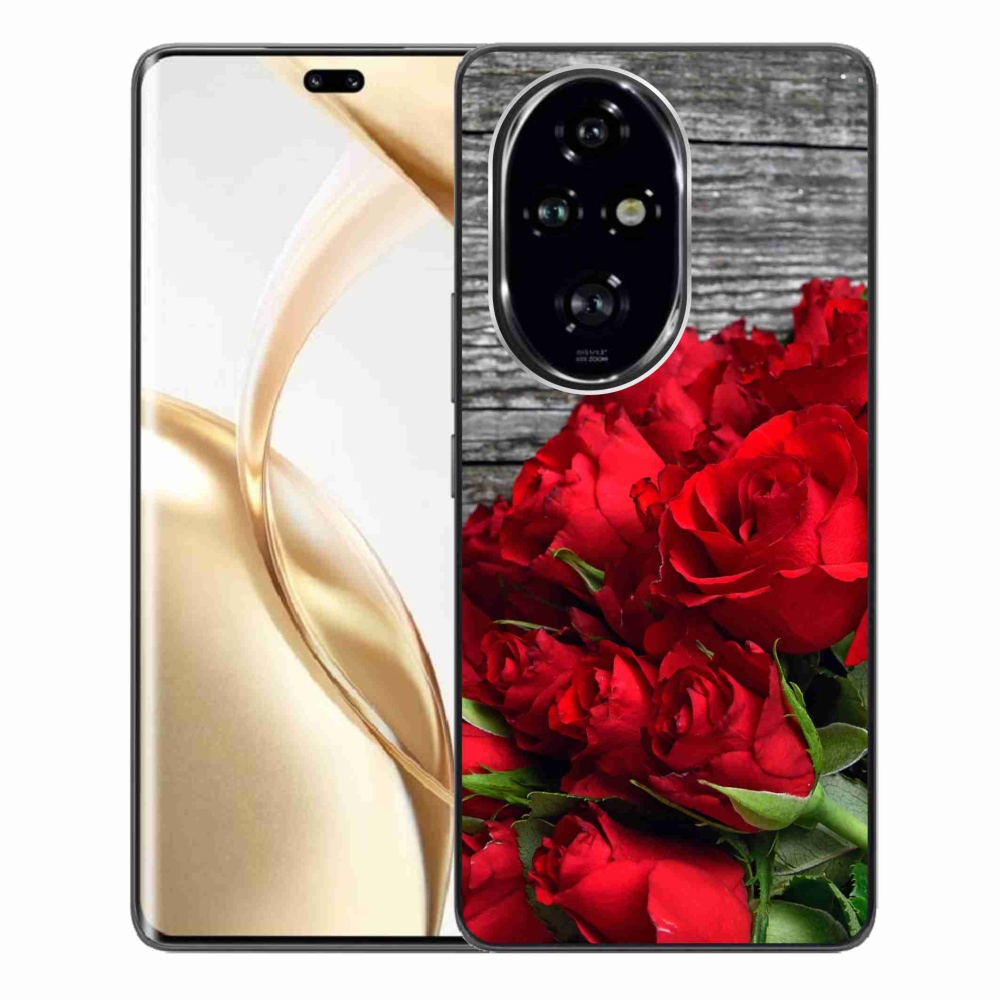 Gelový kryt mmCase na Honor 200 Pro 5G - červené růže