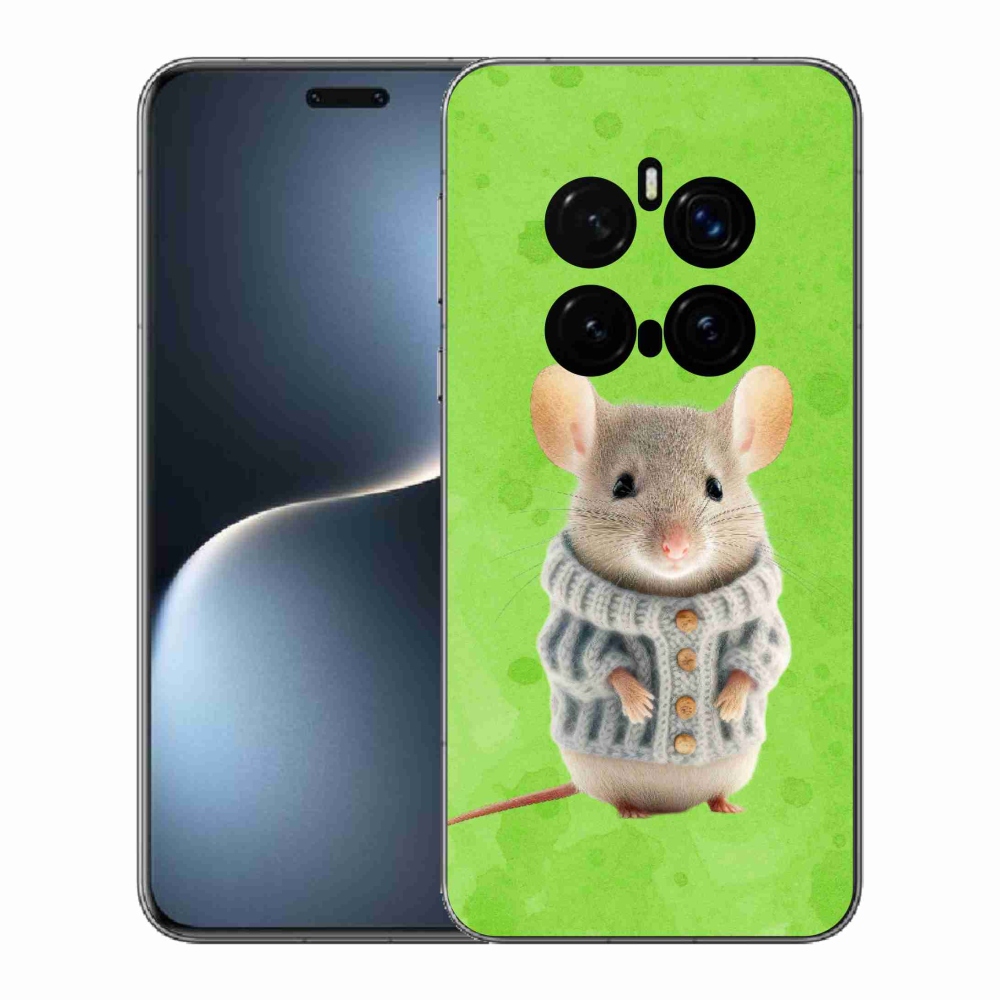 Gelový kryt mmCase na Honor Magic 7 Pro 5G - myška ve svetru