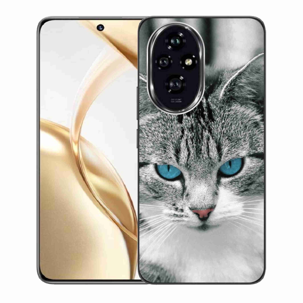 Gelový kryt mmCase na Honor 200 5G - kočičí pohled 1
