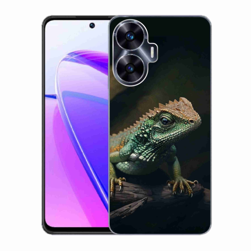 Gelový kryt mmCase na Realme C55 - ještěr