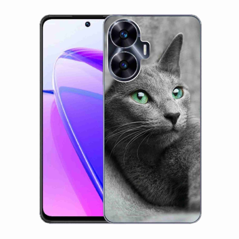 Gelový kryt mmCase na Realme C55 - kočka 2