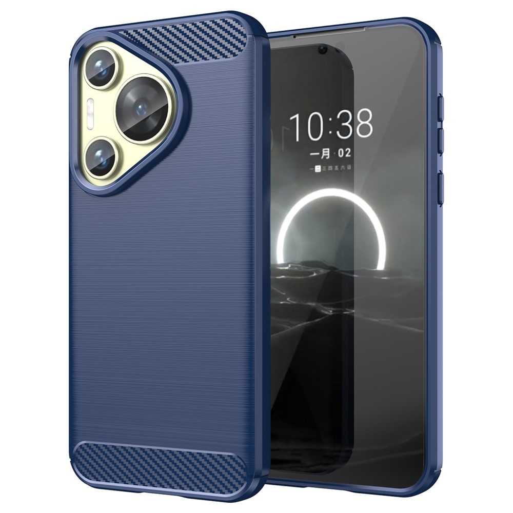 Carbon odolný gelový obal na Huawei Pura 70 - modrý