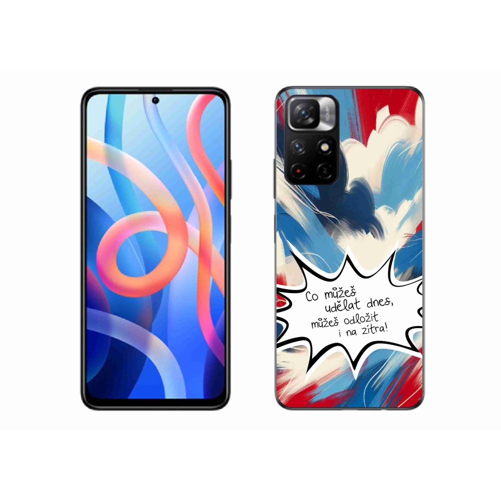 Gelový kryt mmCase na Xiaomi Redmi Note 11S 5G - vtipný text 9 bílé pozadí