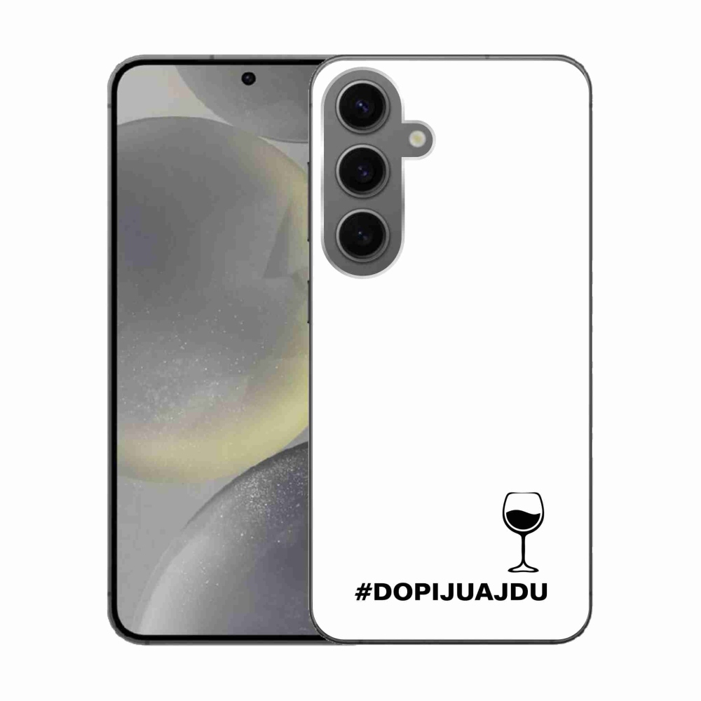 Gelový kryt mmCase na Samsung Galaxy S24 - vinný motiv bílé pozadí