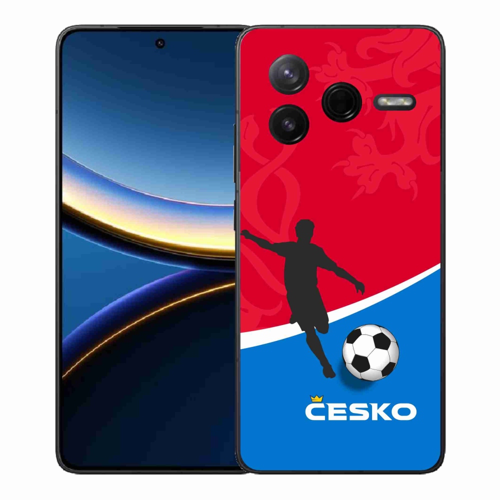 Gelový kryt mmCase na Xiaomi Poco F7 Pro - fotbal Česko