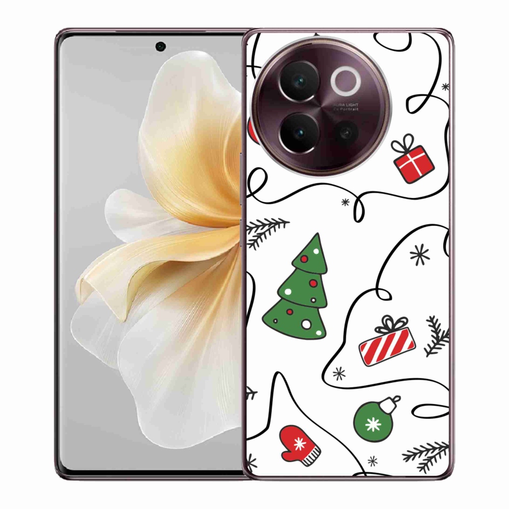 Gelový kryt mmCase na Vivo V40 Lite 5G - vánoční motivy