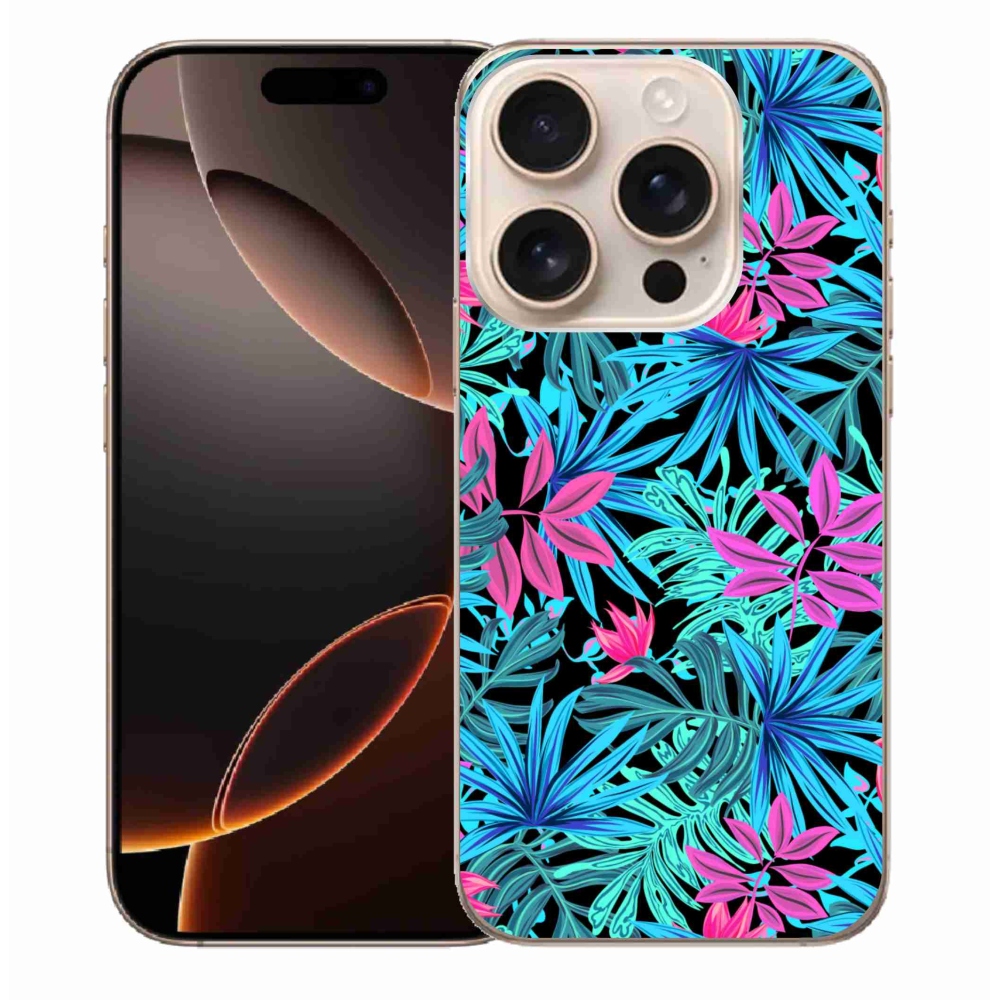 Gelový kryt mmCase na iPhone 16 Pro Max - květiny 3