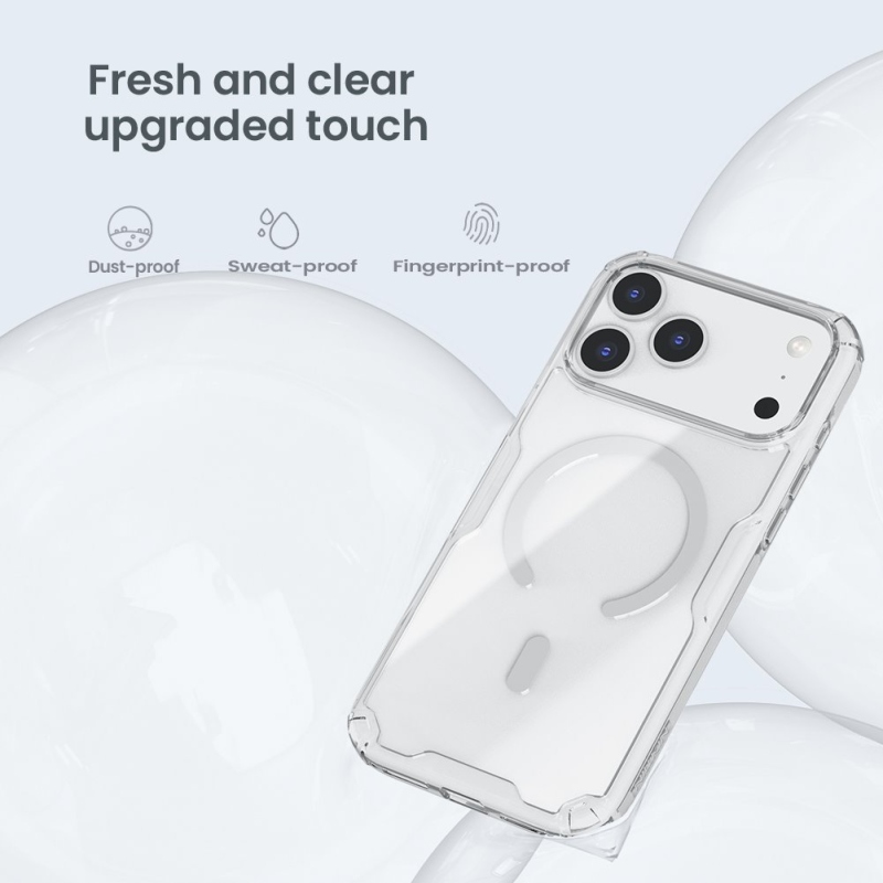 Nillkin Nature TPU PRO Magnetic Kryt pro Apple iPhone 17 Pro Max Transparent