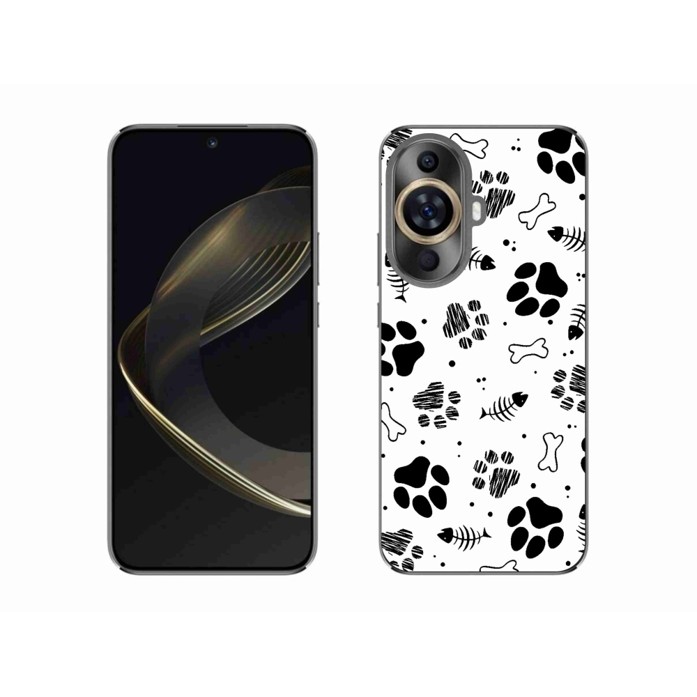 Gelový kryt mmCase na Huawei Nova 11 - psí tlapky 1