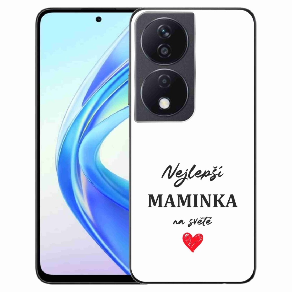 Gelový kryt mmCase na Honor X7b/Honor 90 Smart - nejlepší maminka 1 bílé pozadí