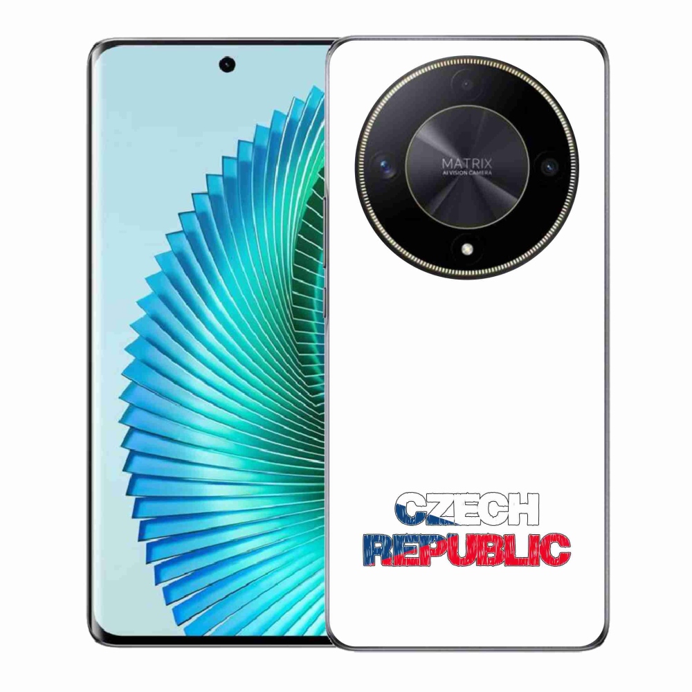 Gelový kryt mmCase na Honor Magic 6 Lite 5G - Czech Republic bílé pozadí
