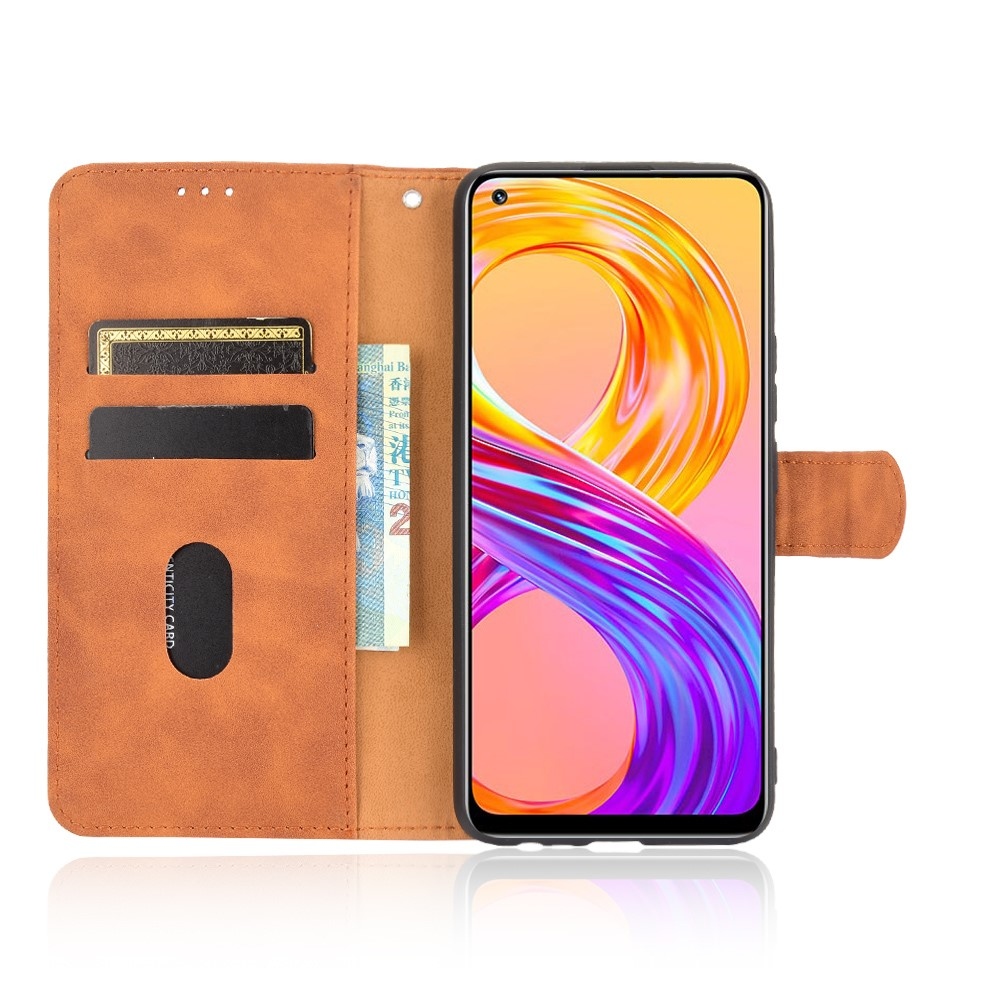 Feel knížkové pouzdro na Realme 8/8 Pro - hnědé