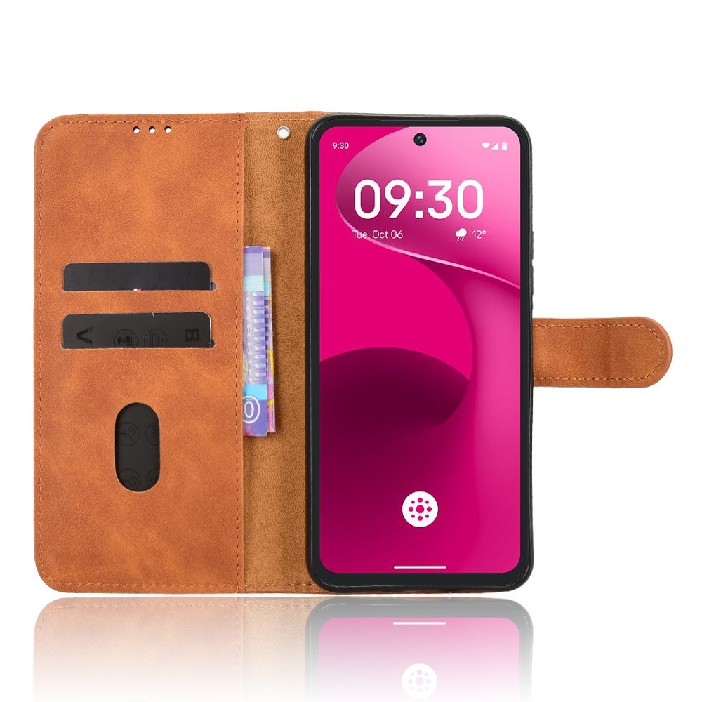 Feel knížkové pouzdro na T-Mobile T Phone 3 Pro - hnědé