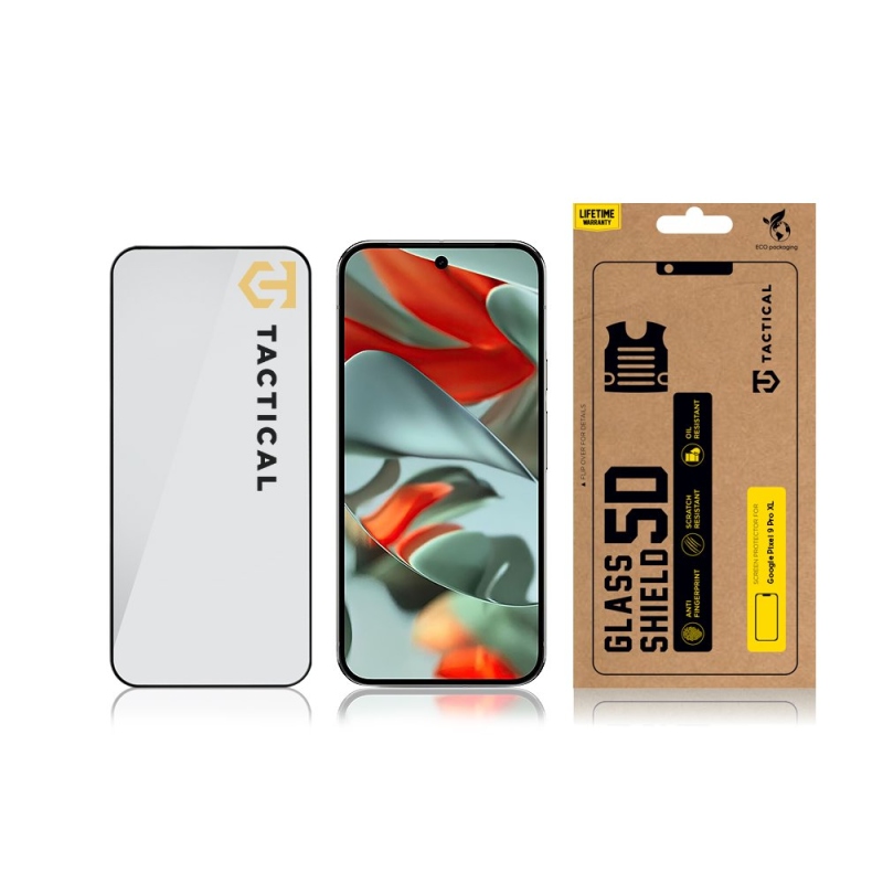 Tactical Glass Shield 5D sklo pro Google Pixel 9 Pro XL Black