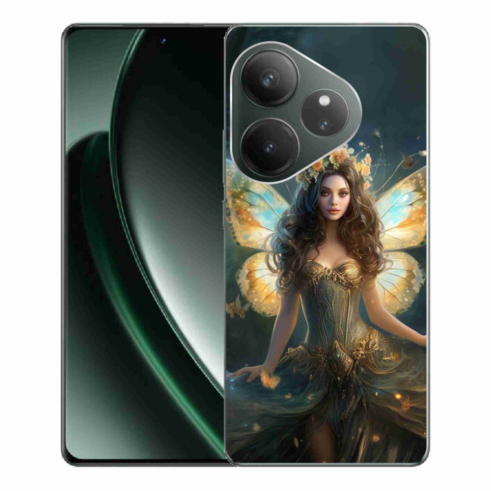 Gelový kryt mmCase na Realme GT 6 5G/GT 6T 5G - motýlí žena