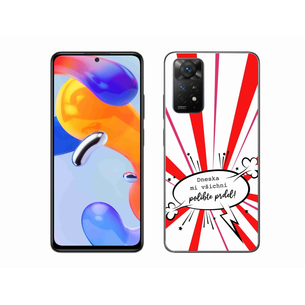 Gelový kryt mmCase na Xiaomi Redmi Note 11 Pro 4G/5G - vtipný text 15 bílé pozadí