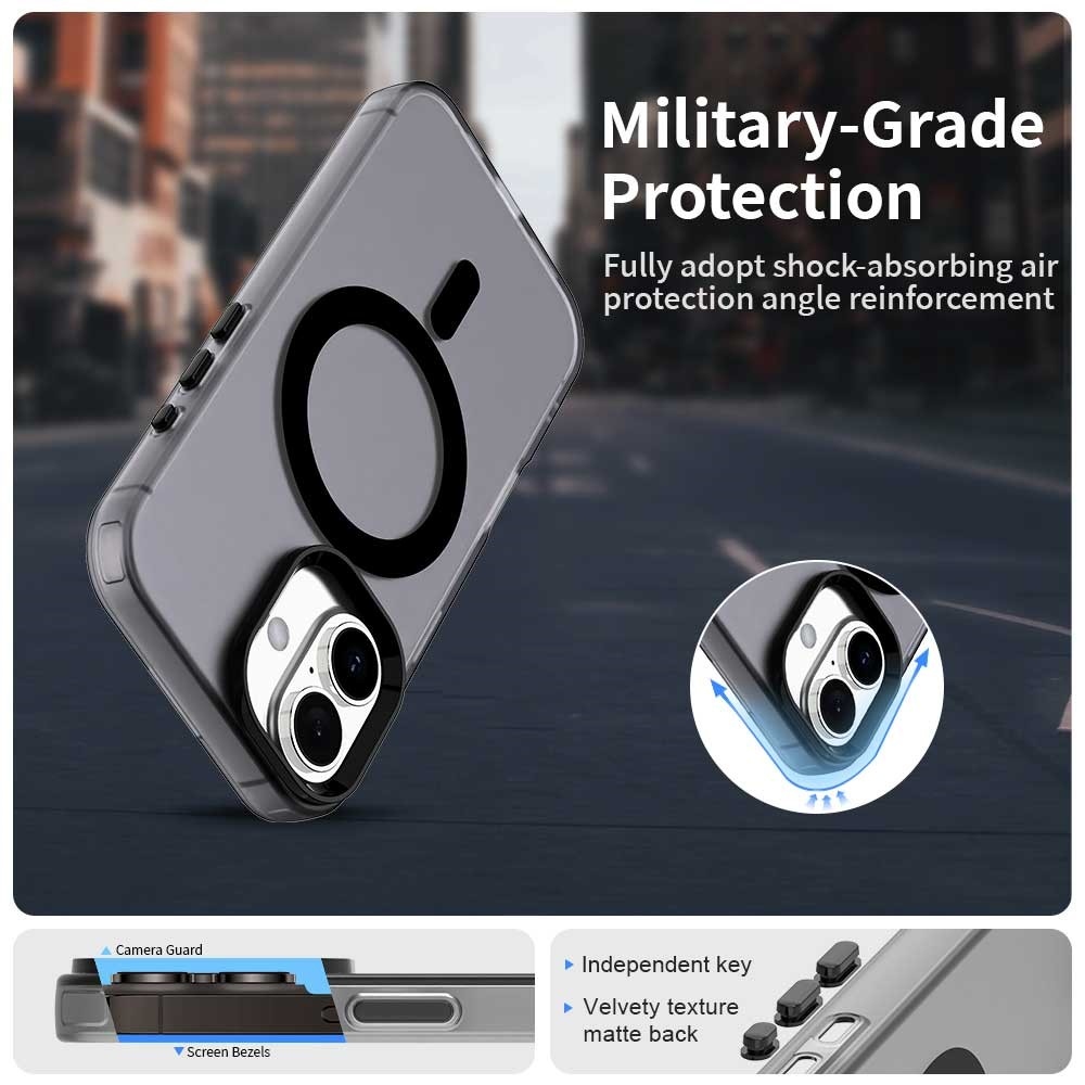 Candy gelový obal MagSafe pro iPhone 17 - černý