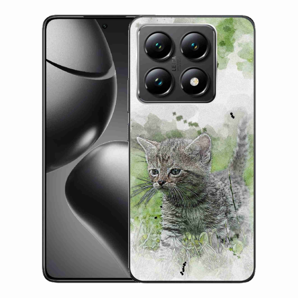 Gelový kryt mmCase na Xiaomi 14T - roztomilé kotě 1