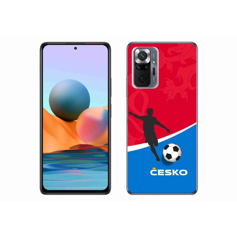 Gelový kryt mmCase na Xiaomi Redmi Note 10 Pro - fotbal Česko