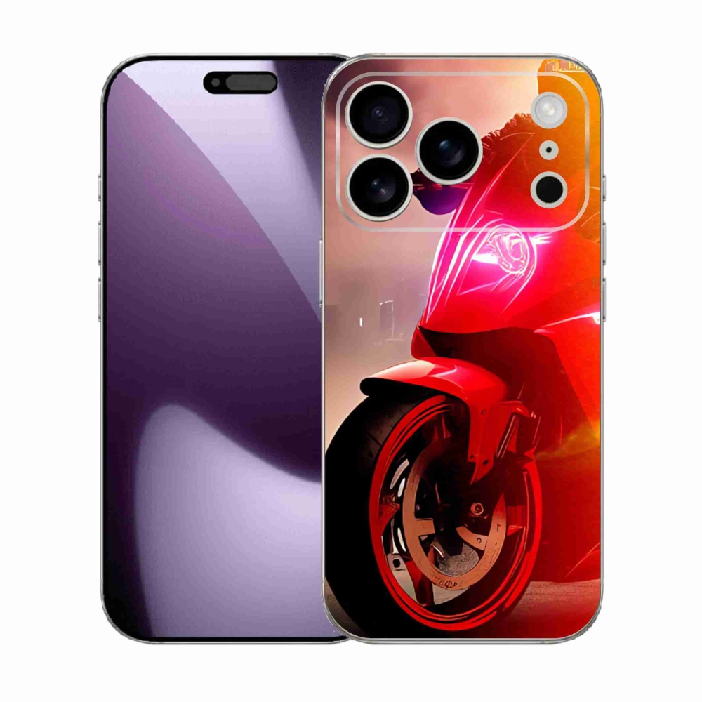 Gelový kryt mmCase na iPhone 17 Pro - motorka