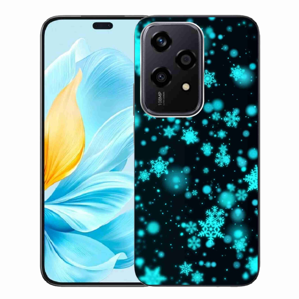 Gelový kryt mmCase na Honor 200 Lite 5G - sněhové vločky 1