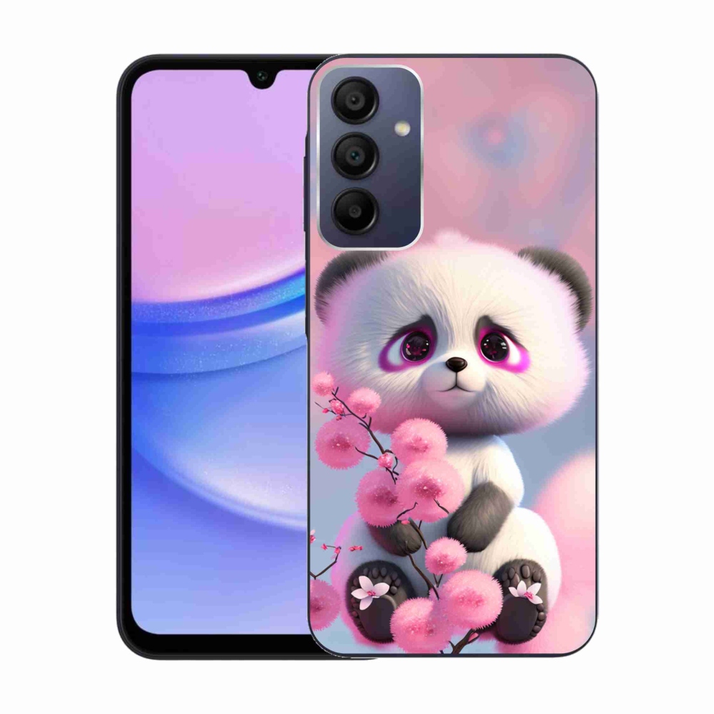 Gelový kryt mmCase na Samsung Galaxy A15 4G/5G - roztomilá panda 1