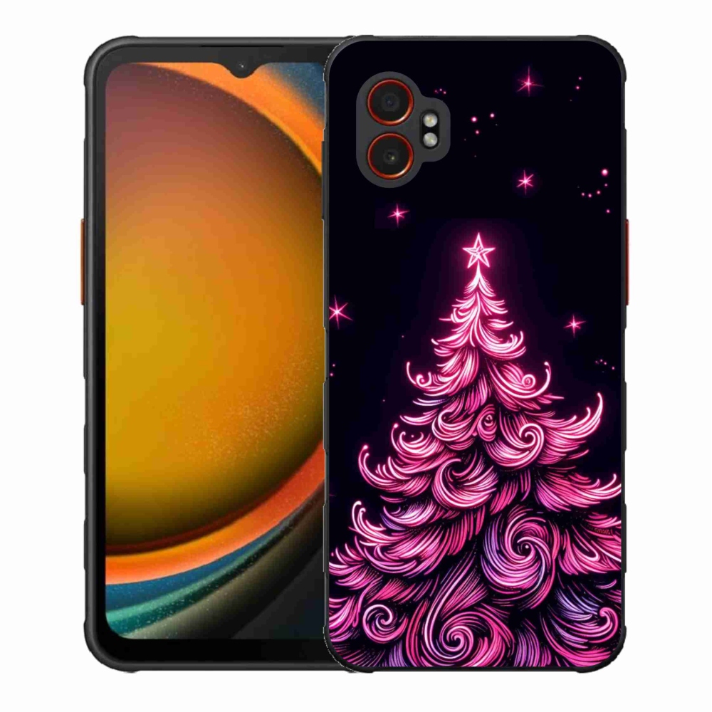 Gelový kryt mmCase na Samsung Galaxy Xcover 7 Pro - neonový vánoční stromek 2