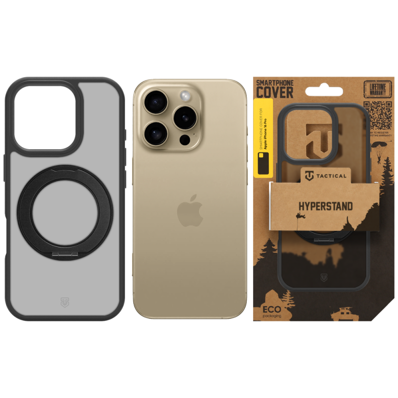 Tactical MagForce Hyperstand Kryt pro Apple iPhone 16 Pro Asphalt