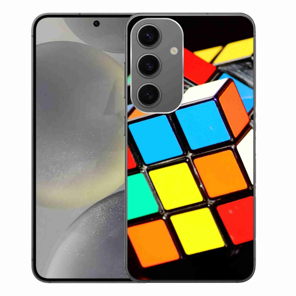 Gelový obal mmCase na Samsung Galaxy S24+ - rubikova kostka