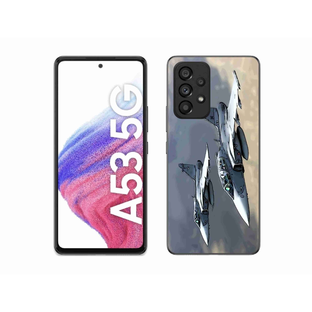 Gelový kryt mmCase na Samsung Galaxy A53 5G - stíhačky