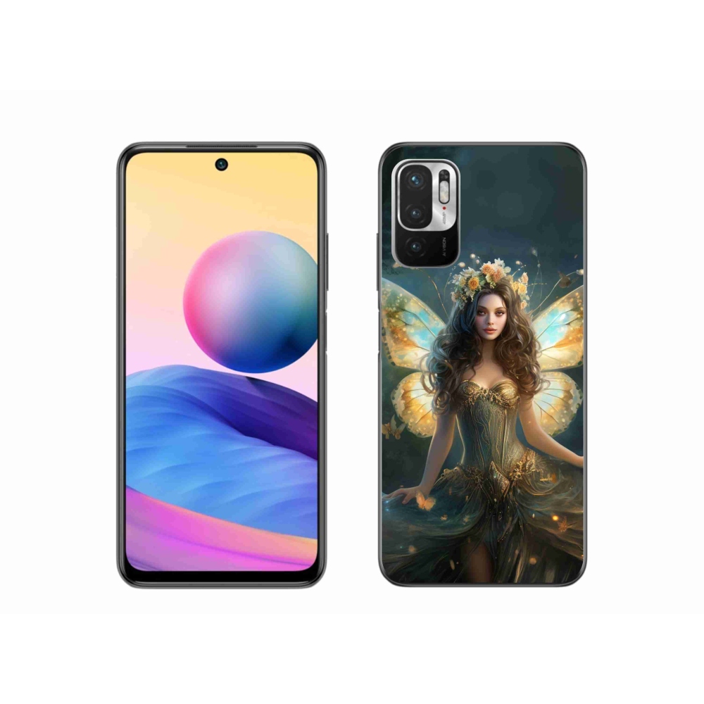 Gelový kryt mmCase na Xiaomi Redmi Note 10 5G - motýlí žena