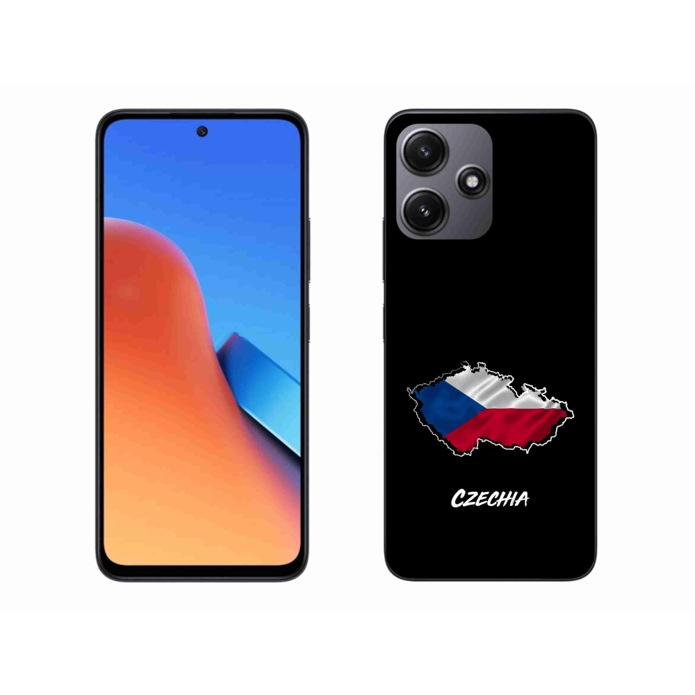 Gelový kryt mmCase na Xiaomi Redmi 12 5G - Czechia černé pozadí