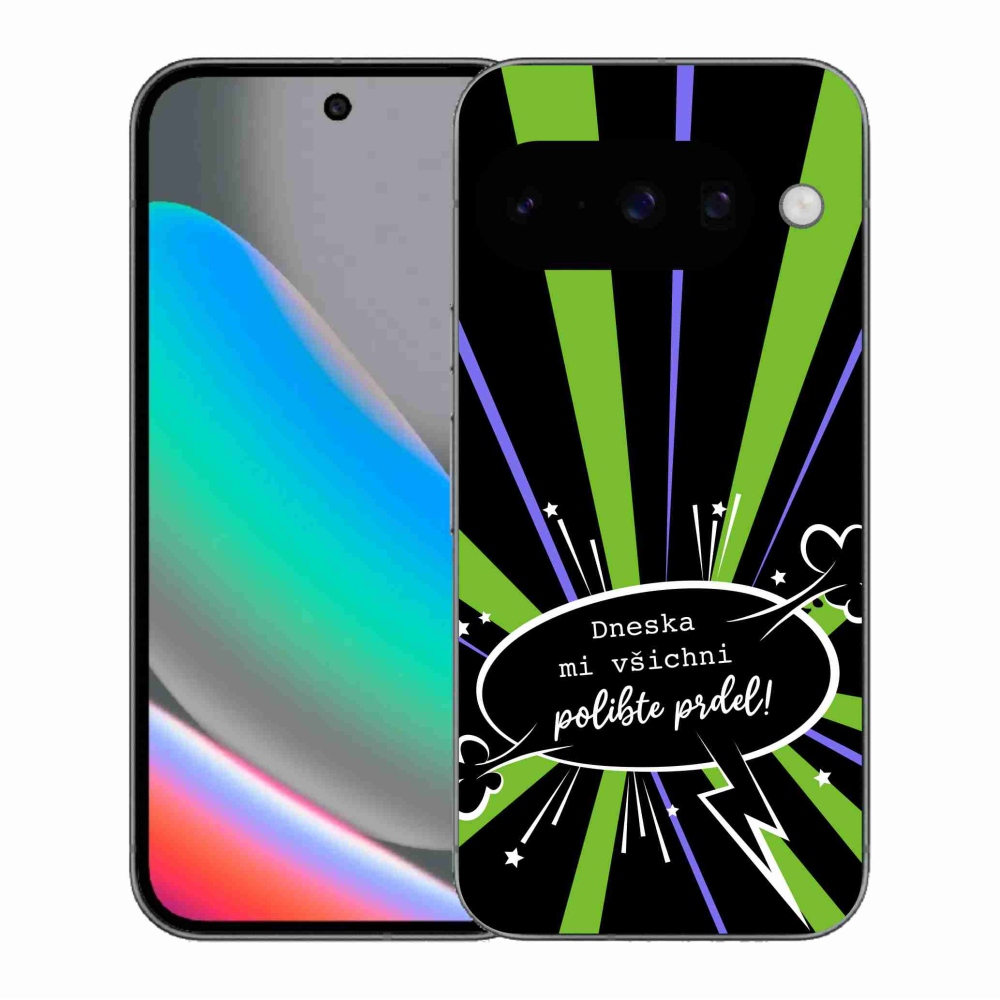 Gelový kryt mmCase na Google Pixel 10 - vtipný text 15 černé pozadí