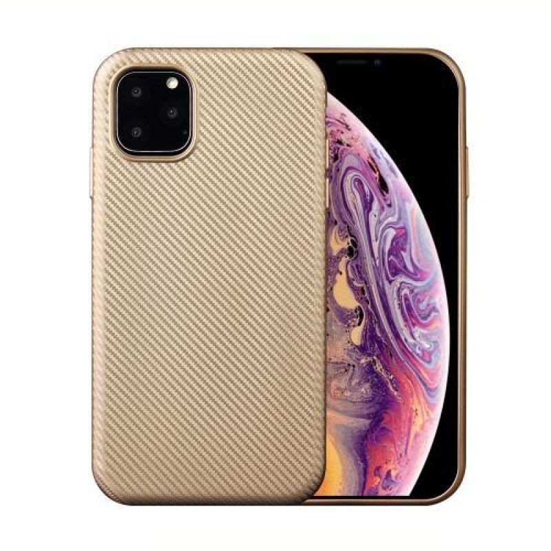 Fiber gelový obal na mobil Apple iPhone 11 Pro Max 6.5 (2019) - zlatý