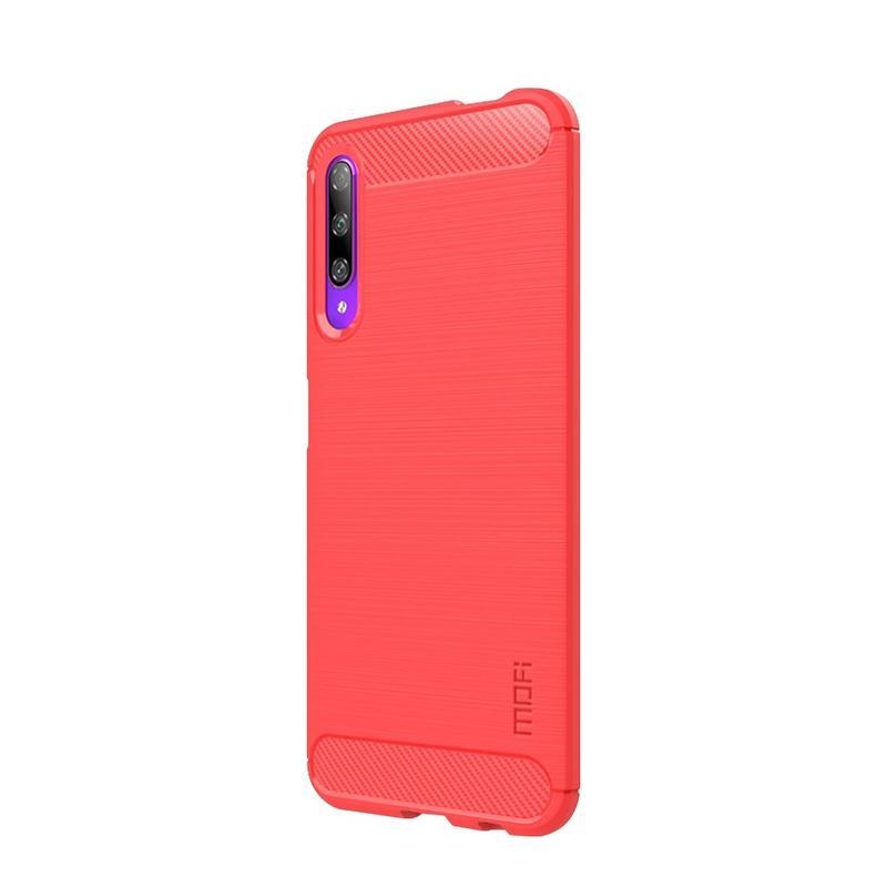 Fiber odolný gelový obal na mobil Huawei P Smart Pro (2019)/Honor 9X Pro - červený
