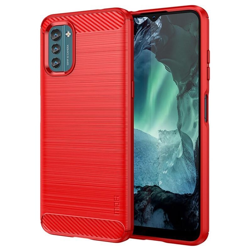 Fiber odolný gelový obal na mobil Nokia G11/G21 - červený