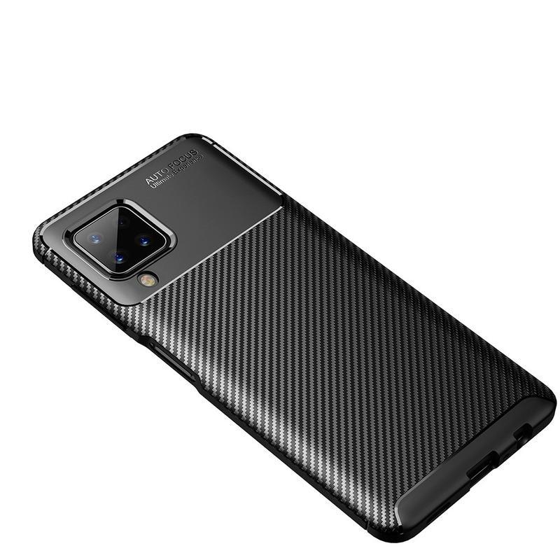 Fiber odolný gelový obal na mobil Samsung Galaxy A12/M12 - černý