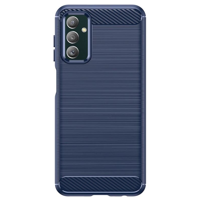 Carbon odolný gelový obal na mobil Samsung Galaxy M13 4G - modrý